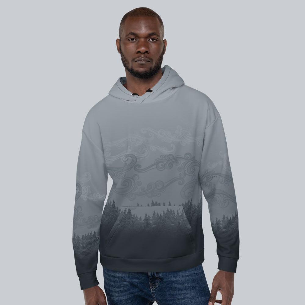 Dark Forest Mist - Unisex Pullover Hoodie