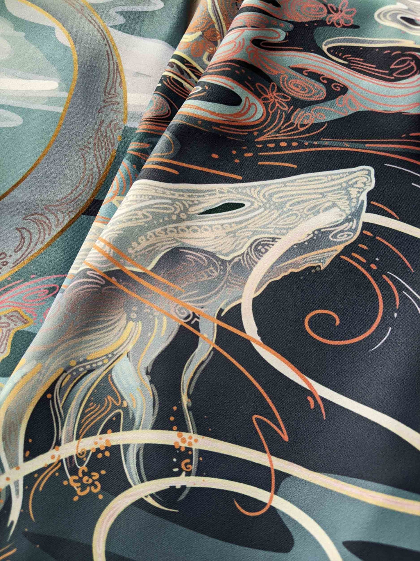 Sakura Chinese Dragon Dusk - Yoga Leggings