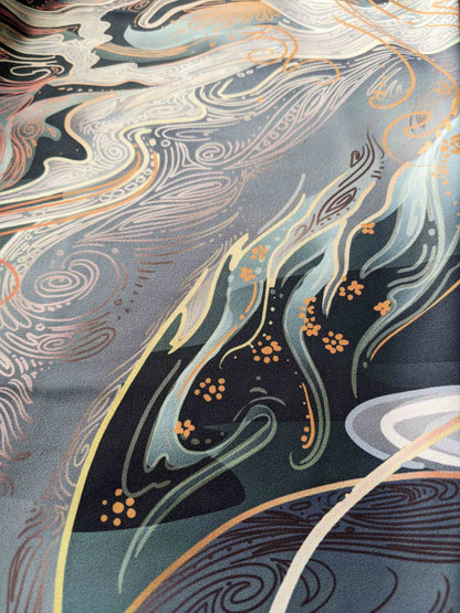 Sakura Chinese Dragon Dusk - Yoga Leggings