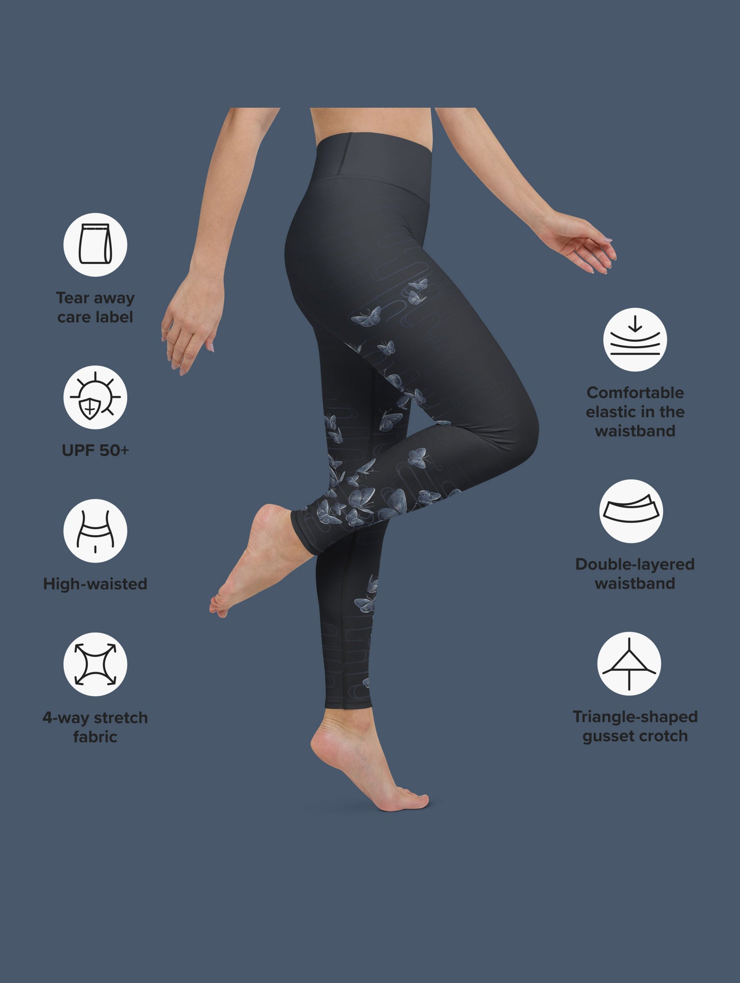 Spring Butterflies - Yoga Leggings