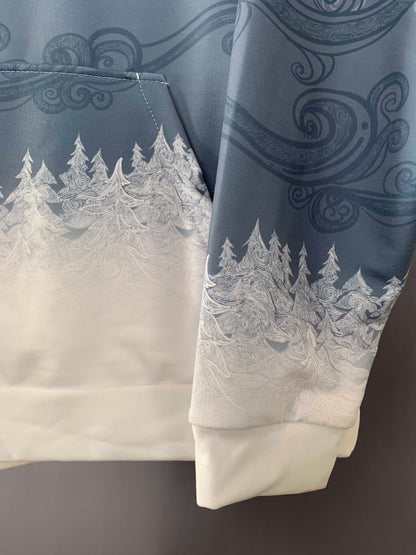 White Forest Mist - Unisex Pullover Hoodie