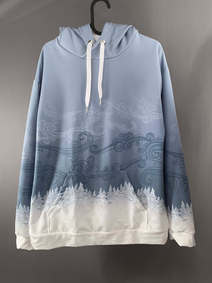 White Forest Mist - Unisex Pullover Hoodie