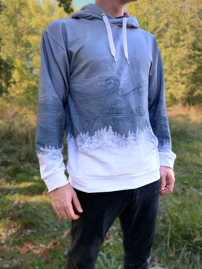 White Forest Mist - Unisex Pullover Hoodie