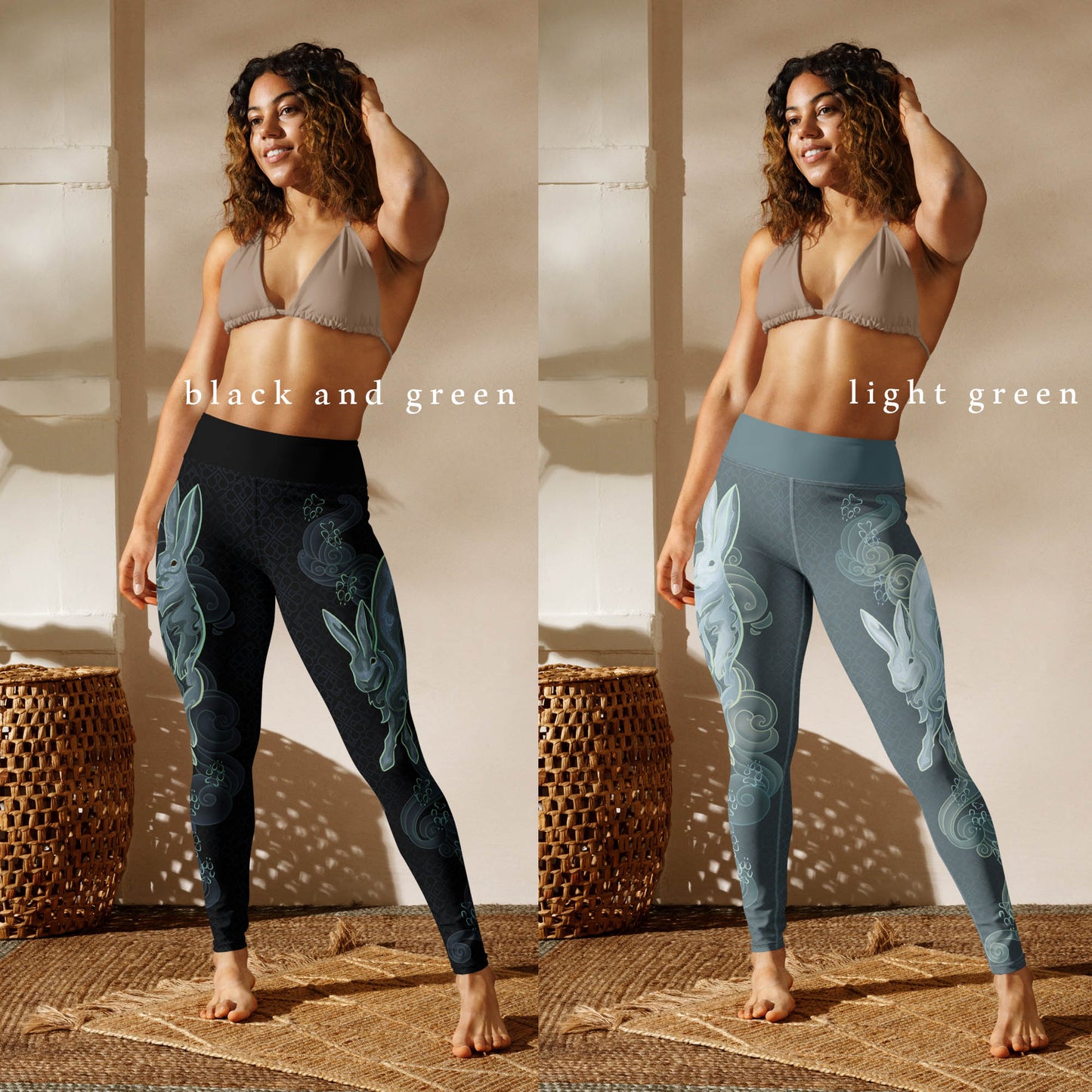 Zodiac Rabbit Pastel - Yoga Leggings