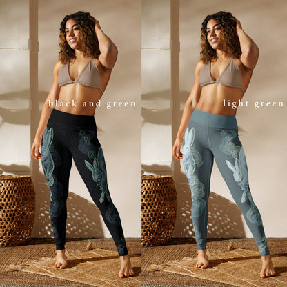 Zodiac Rabbit Pastel - Yoga Leggings