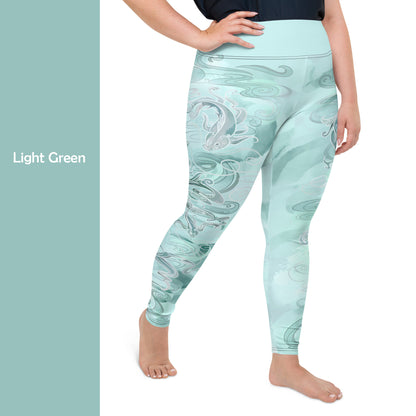 Koi Fish - Plus Size - Yoga Leggings