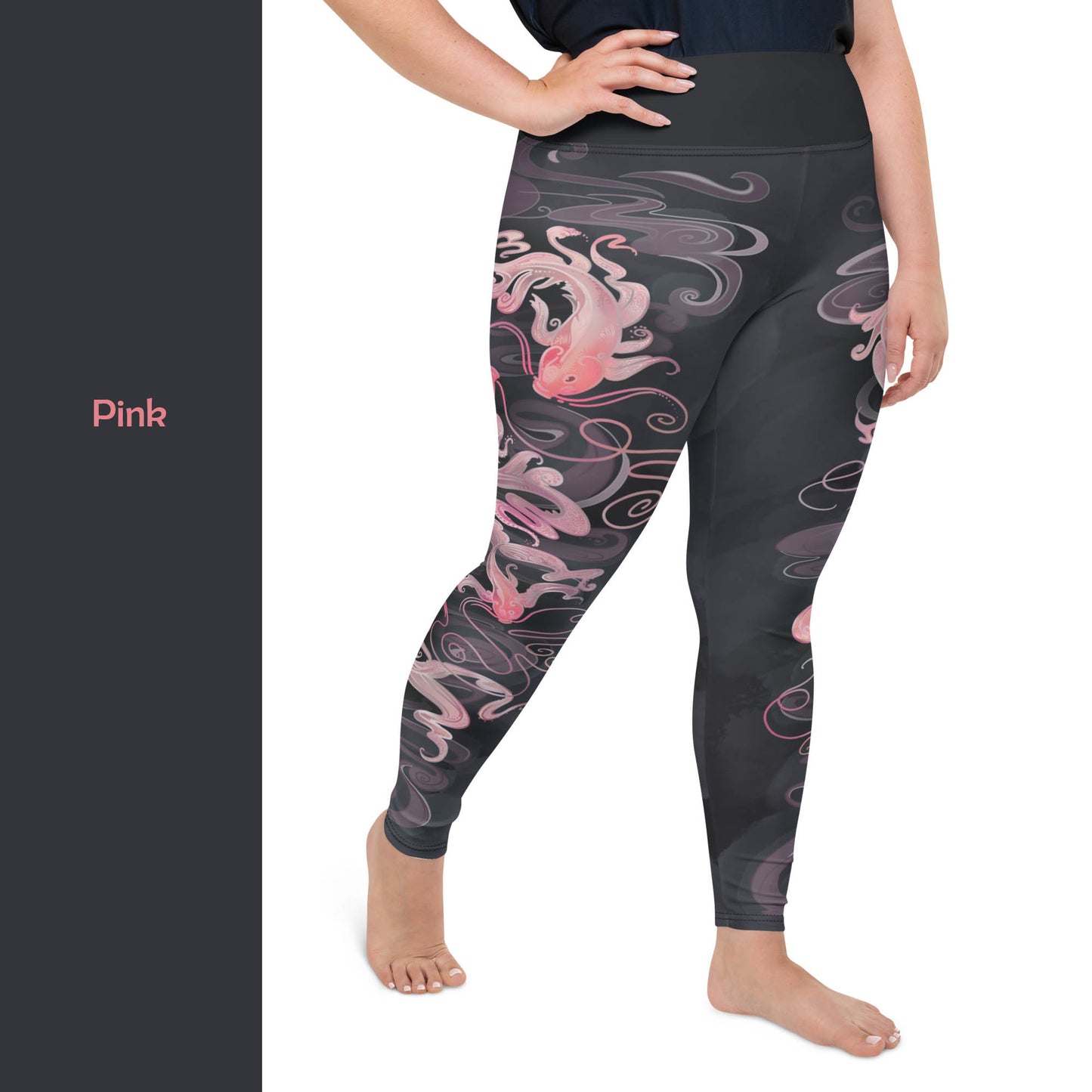 Koi Fish - Plus Size - Yoga Leggings