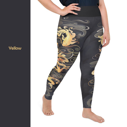 Koi Fish - Plus Size - Yoga Leggings