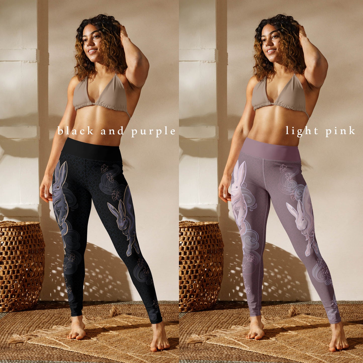 Zodiac Rabbit Pastel - Yoga Leggings