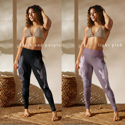 Zodiac Rabbit Pastel - Yoga Leggings
