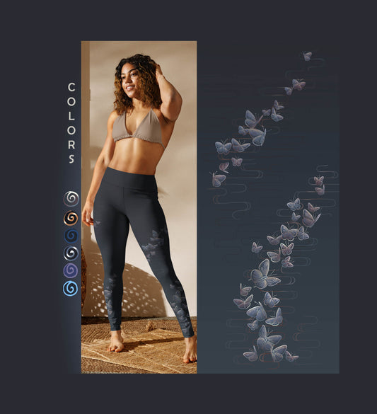 Spring Butterflies - Yoga Leggings