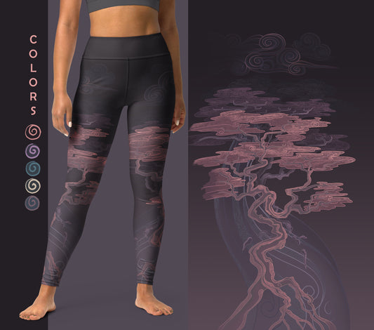 Cherry Blossom Trees - Yoga Leggings