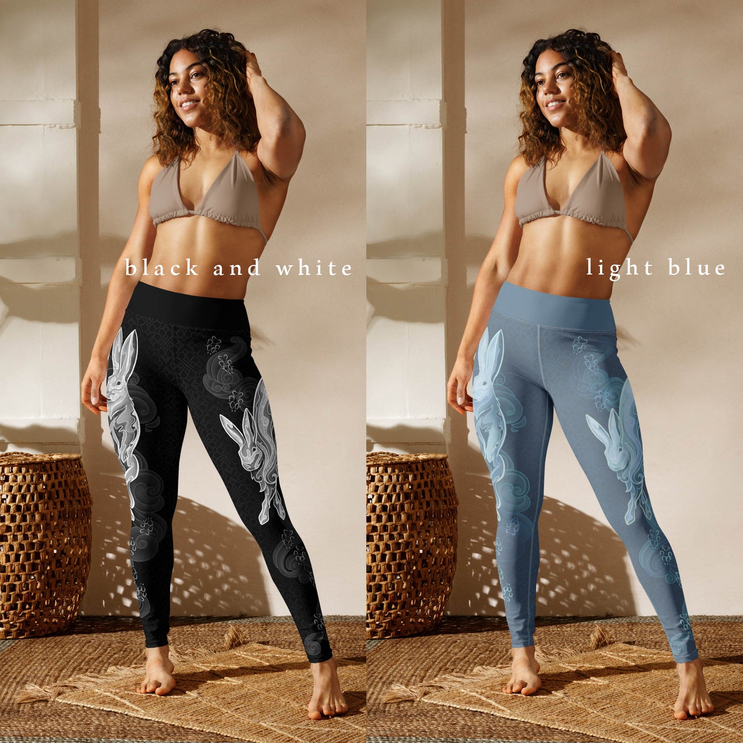 Zodiac Rabbit Pastel - Yoga Leggings