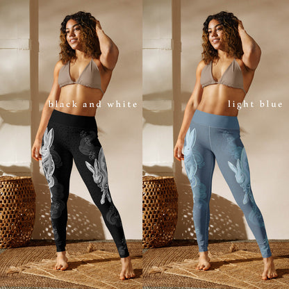 Zodiac Rabbit Pastel - Yoga Leggings