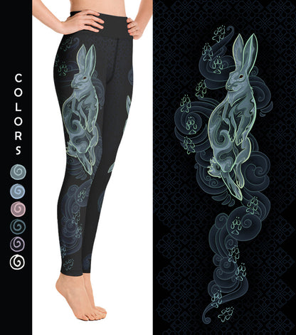 Zodiac Rabbit Pastel - Yoga Leggings