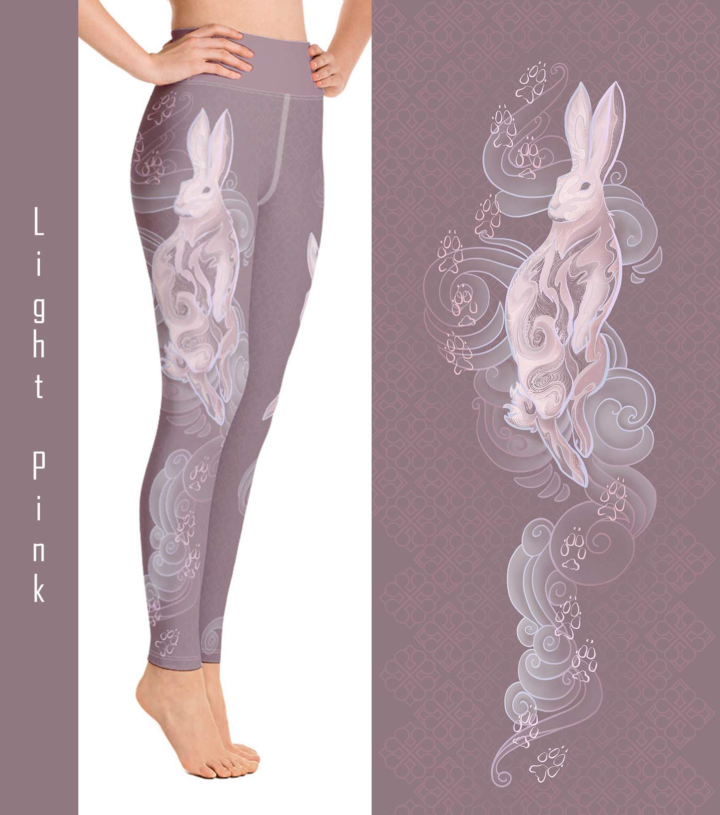 Zodiac Rabbit Pastel - Yoga Leggings